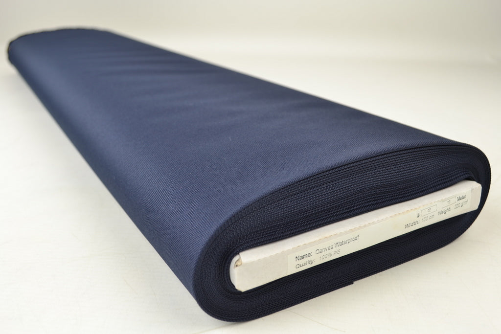 Waterafstotende canvas stof - Marineblauw