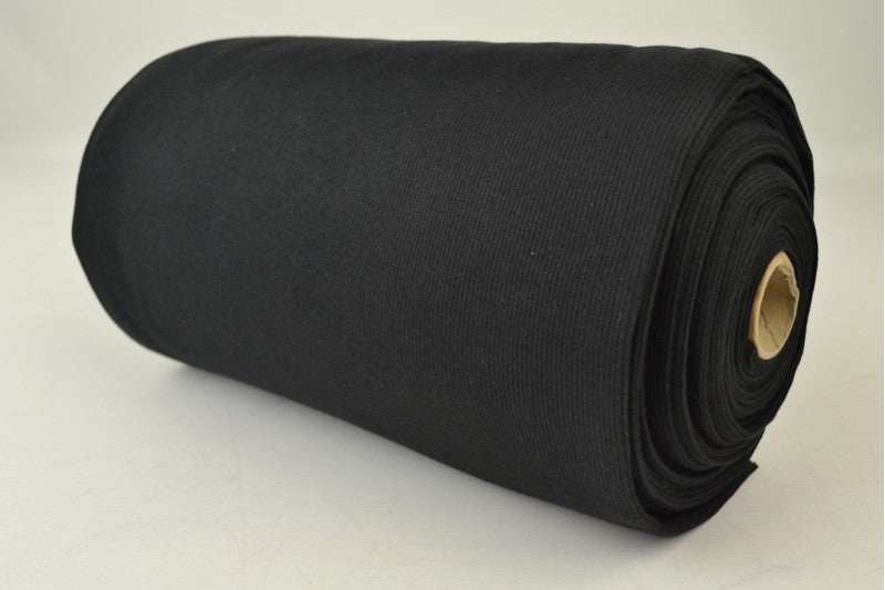 Rib boordstof - Zwart