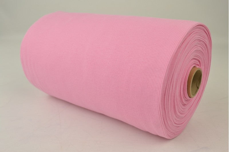 Rib boordstof - Baby roze