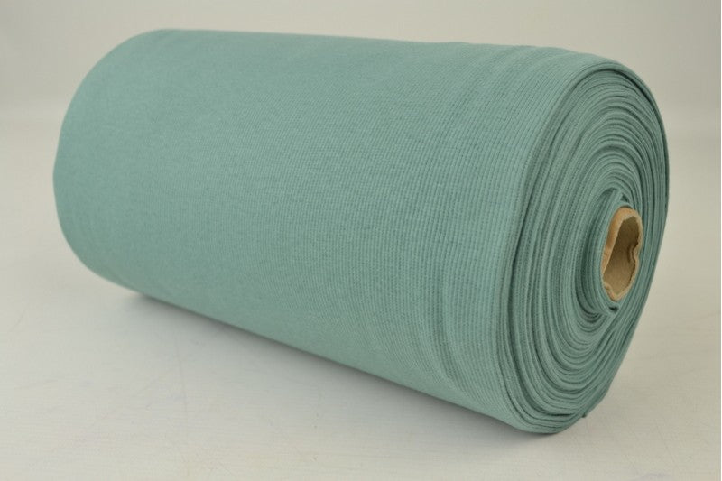 Rib boordstof - Oud groen