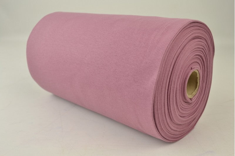 Rib boordstof - Donker oud roze