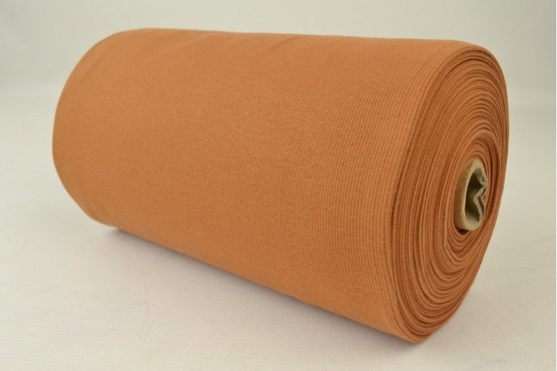 Rib boordstof - Donker okergeel