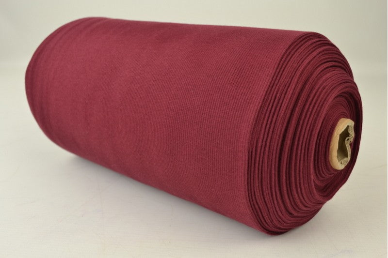 Rib boordstof - Bordeaux rood