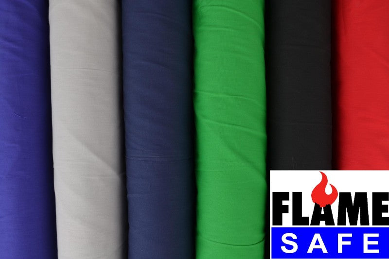 Schwer entflammbarer Baumwollstoff 300cm breit