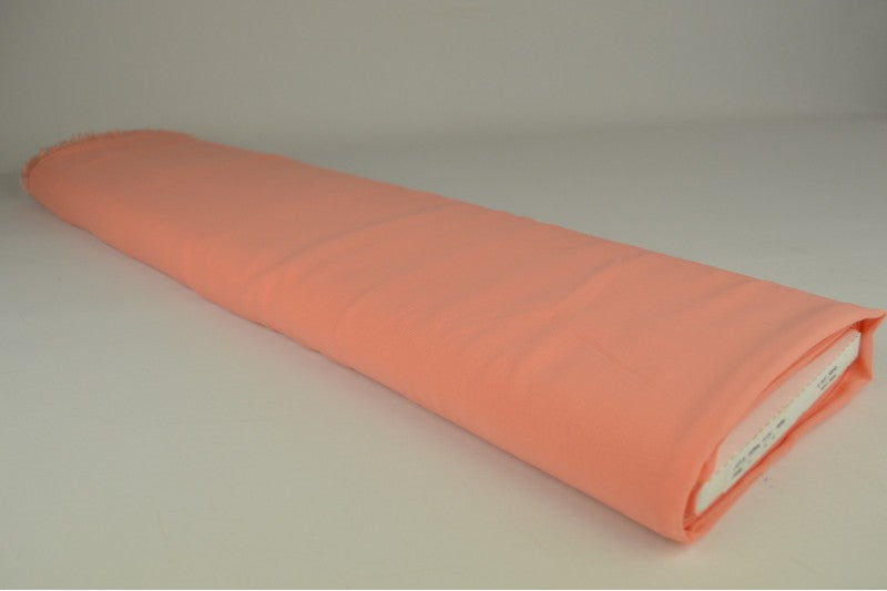 Chiffon stof - Zalmroze