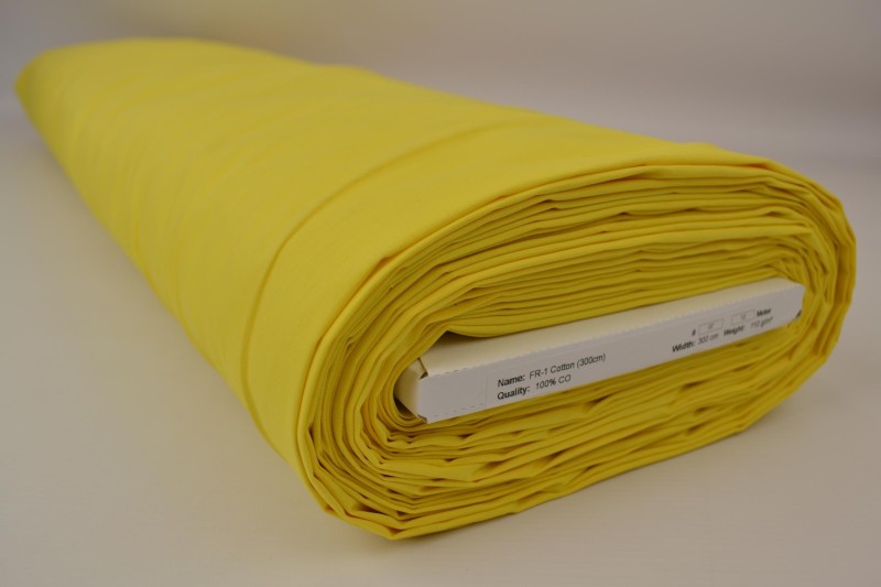 Schwer entflammbarer Baumwollstoff 300cm breit