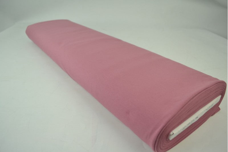 French terry stof - Donker oud roze