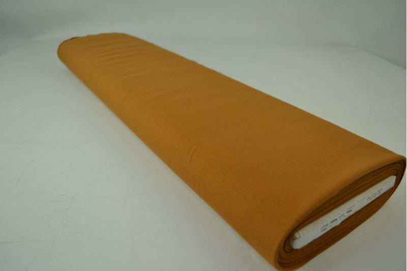 French terry stof - Donker okergeel