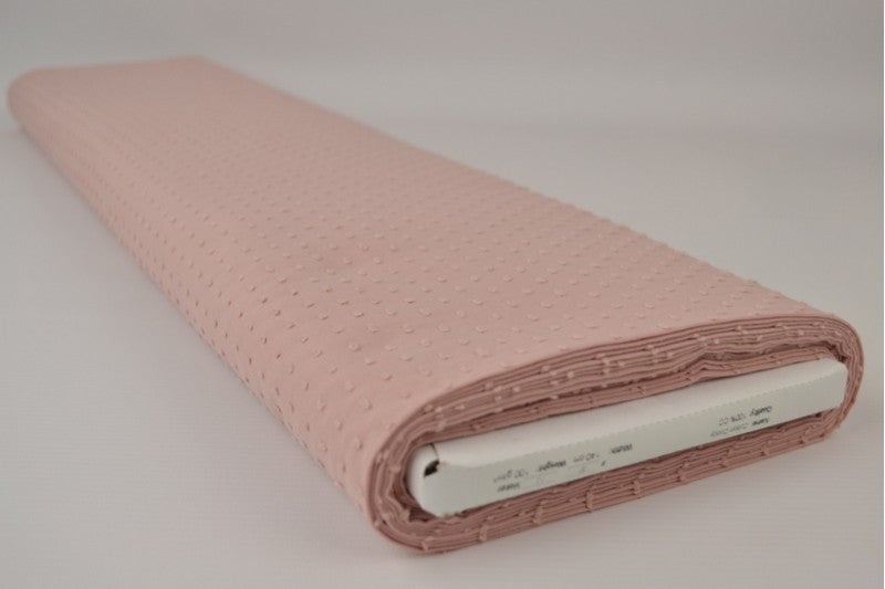 Katoen Dobby - Oud roze