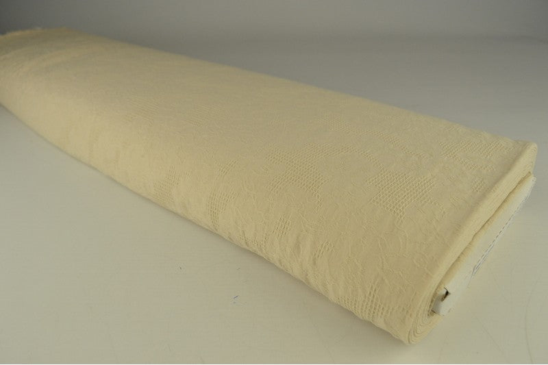 Katoen jacquard stof - Champagne