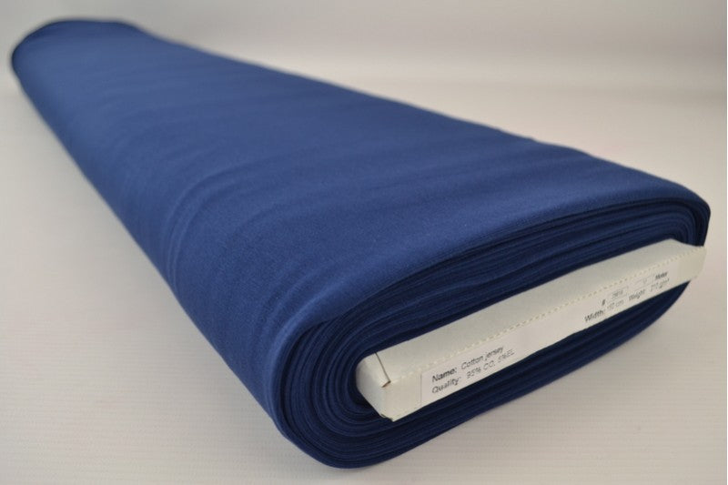 Katoen tricot - Blauw