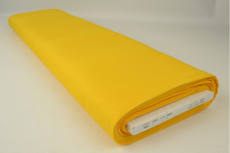 Keperkatoen stretch stof – Geel