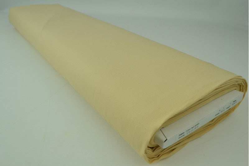 Keperkatoen stretch stof – Champagne