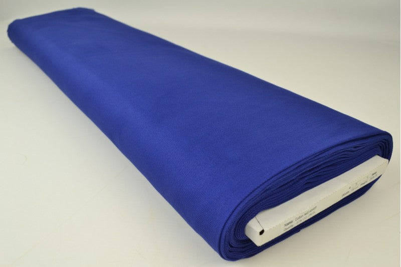 Keperkatoen stretch stof – Donkerblauw