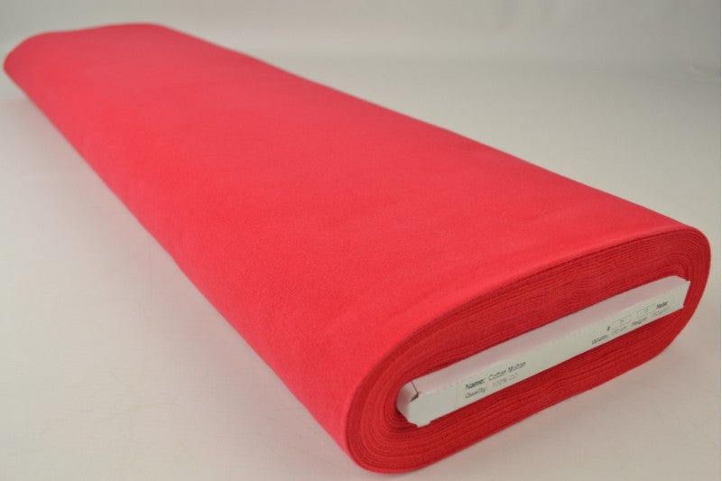 Molton stof - Rood