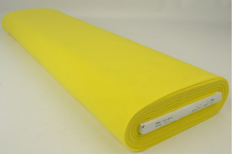 Molton stof - Geel
