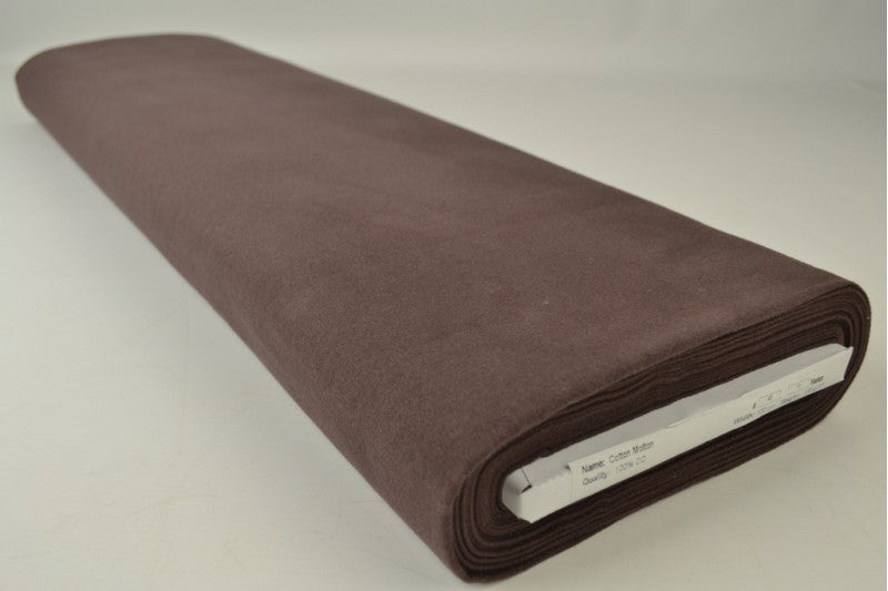 Molton stof - Bruin