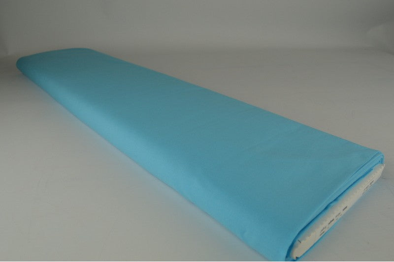 Katoen voile - Aqua blauw