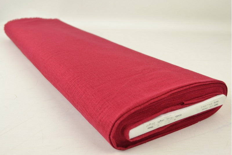 Linnen stof - Bordeaux rood