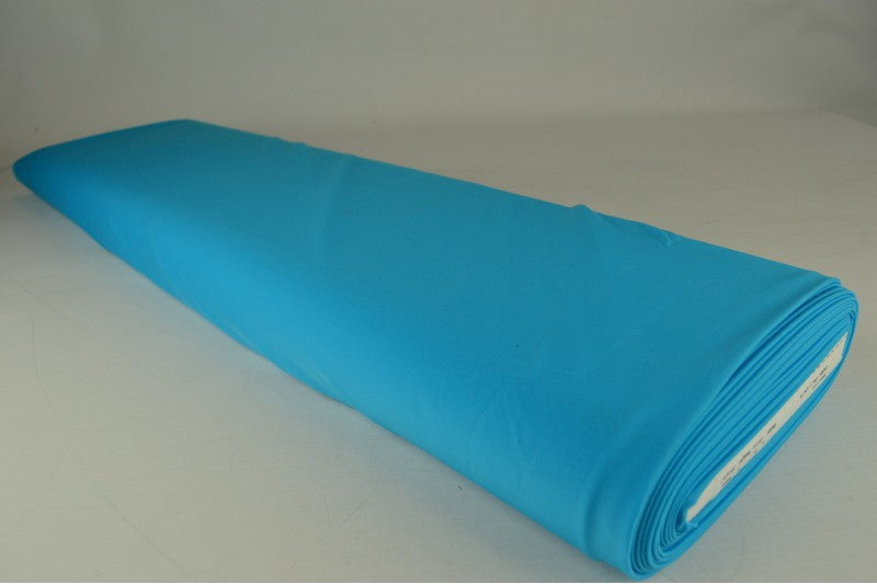 Lycra stof - Aqua blauw