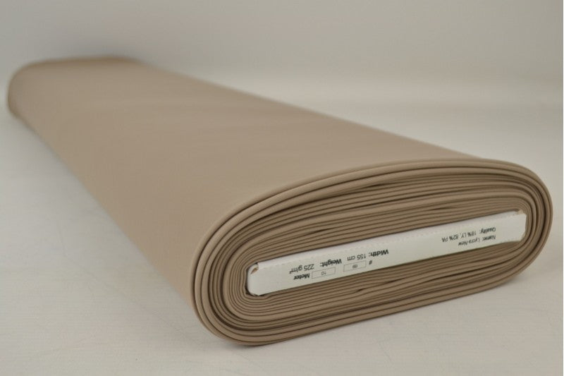 Lycra stof - Taupe