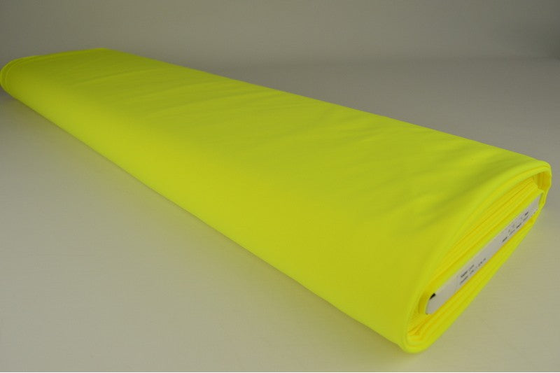 Lycra stof - Neon geel