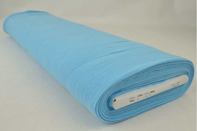 Mousseline stof - Aqua blauw