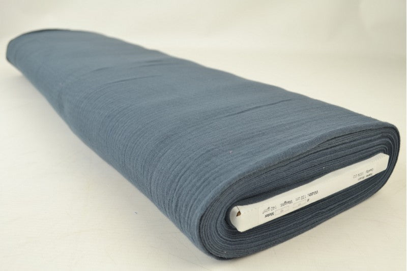 Mousseline stof - Donkergrijs