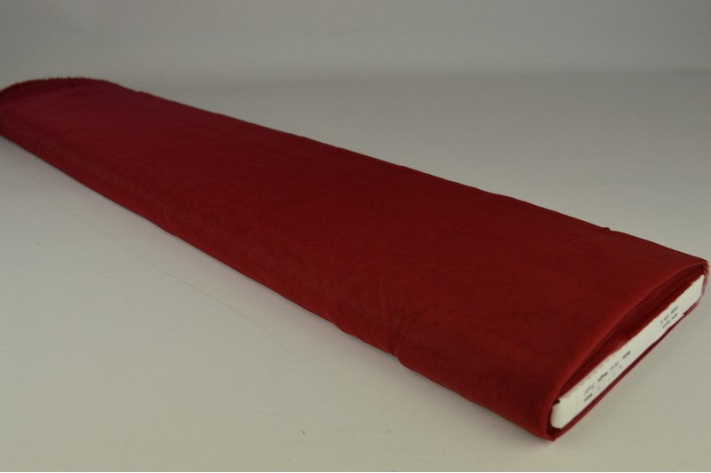 Organza stof - Bordeaux rood
