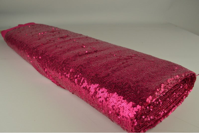 Paillettenstof op rol – kleine pailletten – Fuchsia
