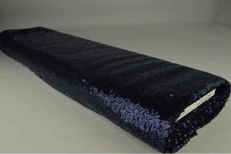 Paillettenstof op rol – kleine pailletten – Navy