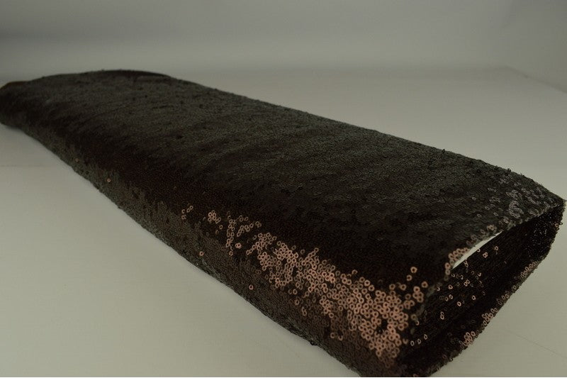 Paillettenstof op rol – kleine pailletten – Bruin