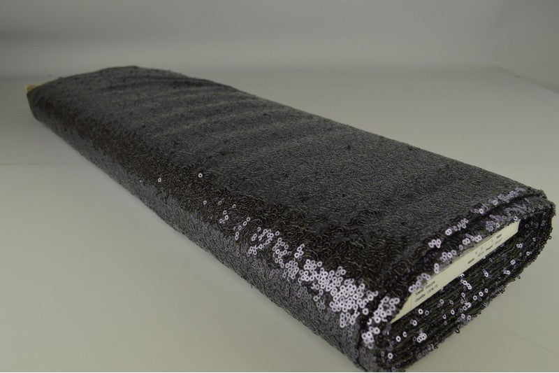 Paillettenstof op rol – kleine pailletten – Grijs