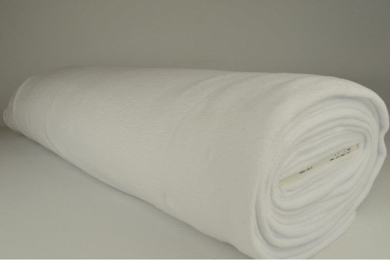 Fleece stof - Wit
