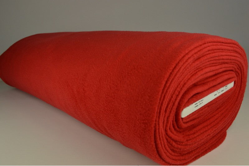 Fleece stof - Rood