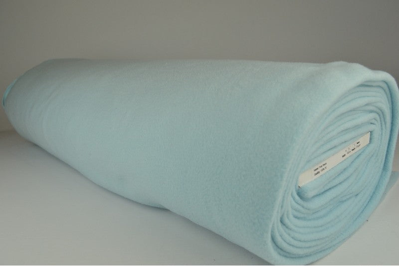 Fleece stof - Baby blauw
