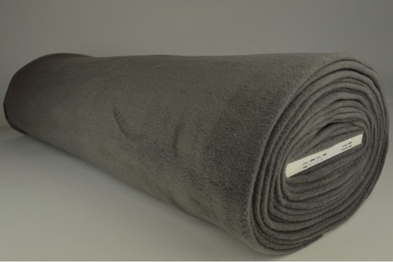 Fleece stof - Donkergrijs