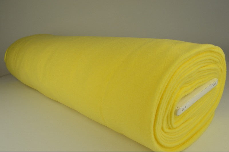 Fleece stof - Licht geel