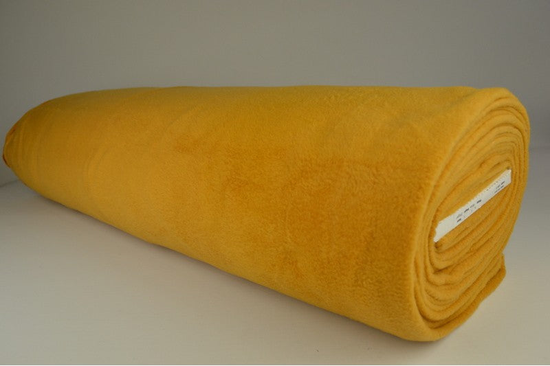 Fleece stof - Okergeel