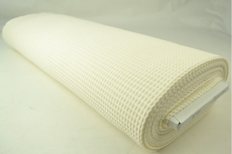 Wafelstof - Gebroken wit