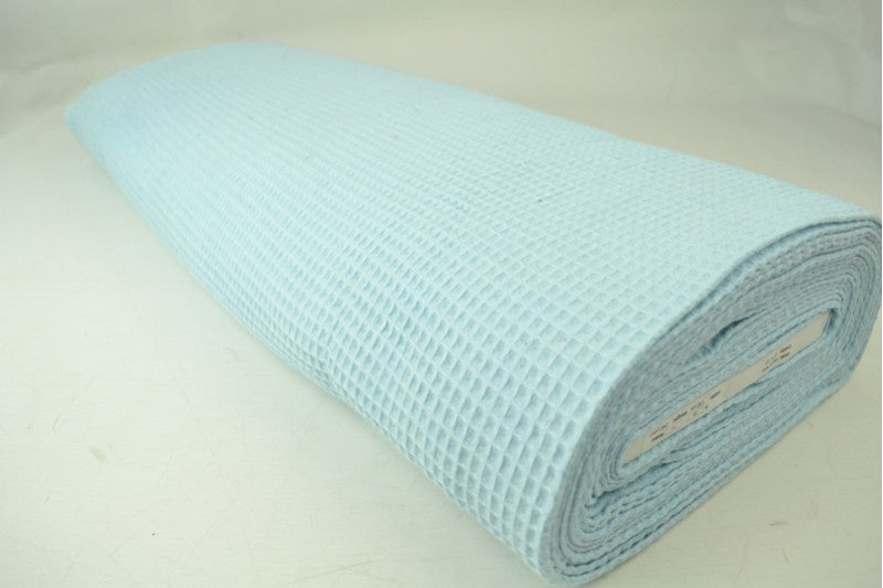 Wafelstof - Baby blauw