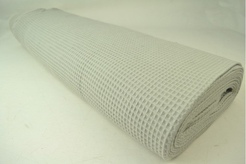 Wafelstof - Zilvergrijs