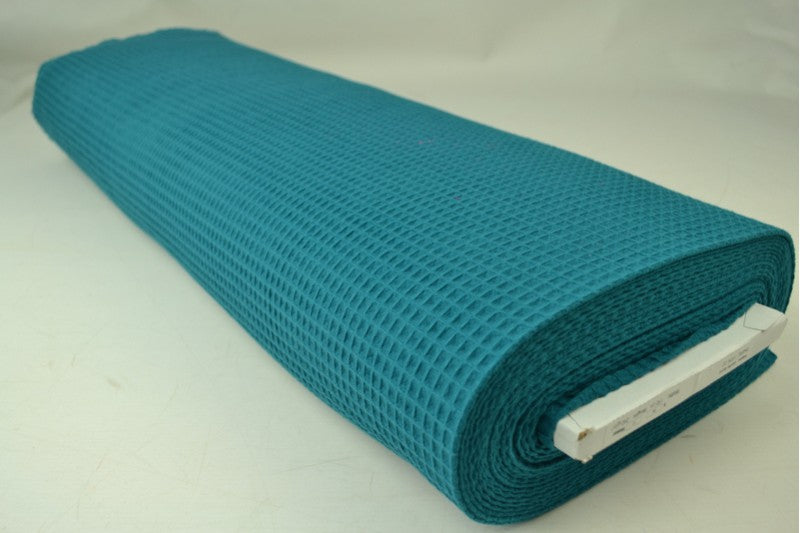 Wafelstof - Donker petrol