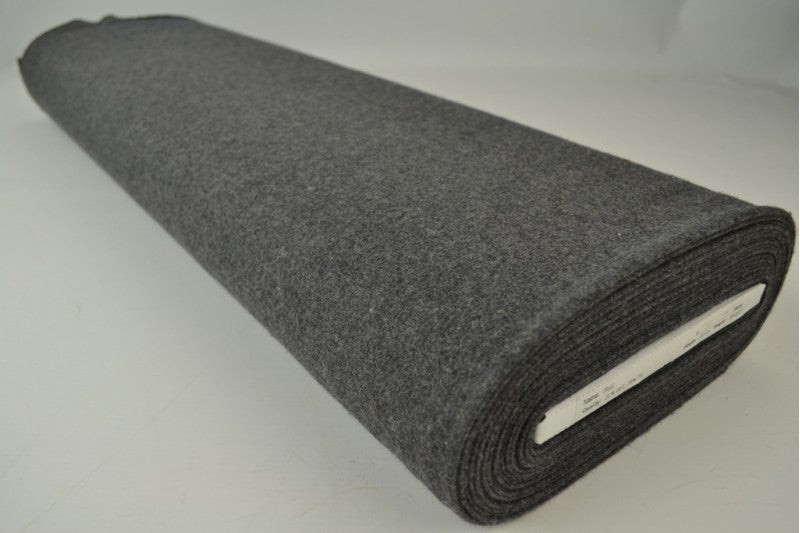 Wol stof - Donkergrijs