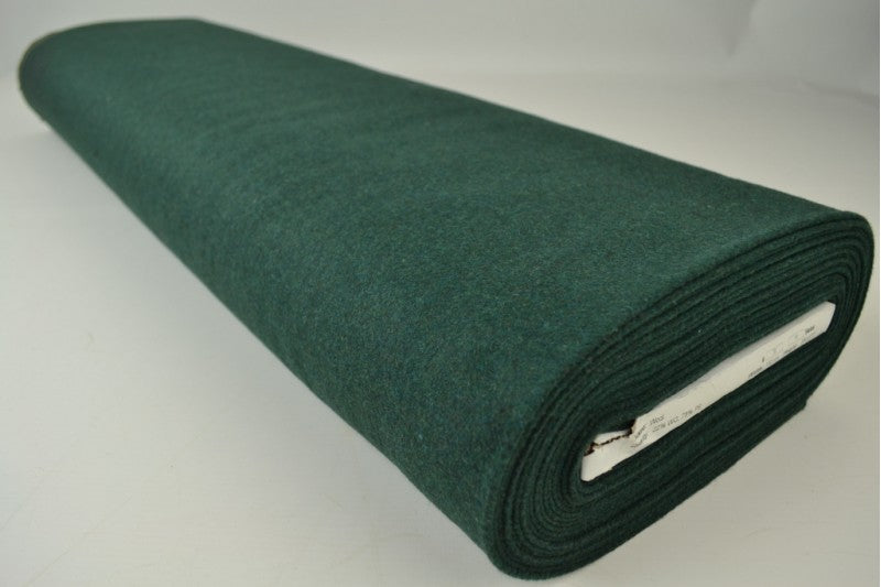 Wol stof - Donkergroen