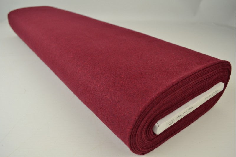 Wol stof - Bordeaux rood