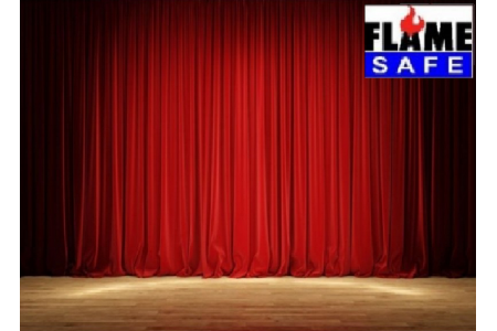 Flammhemmender Theaterstoff - 300cm breit