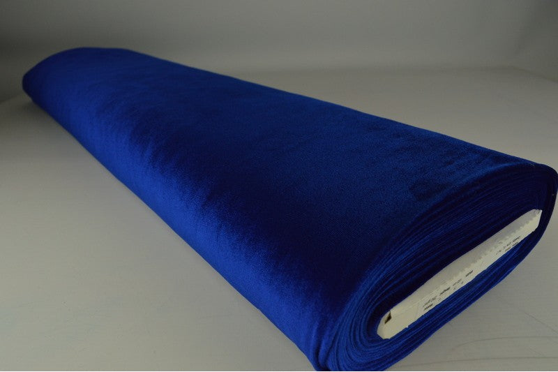 Stretch fluweel - Donkerblauw
