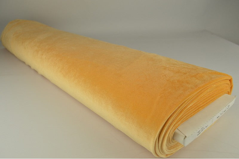 Stretch fluweel - Okergeel