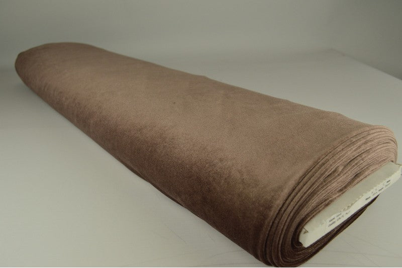 Stretch fluweel - Taupe